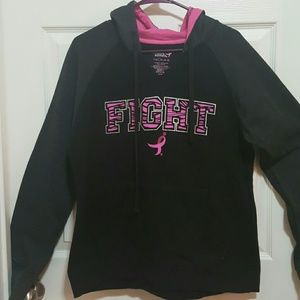 Susan G Komen Fight Pink Ribbon hooded sweatshirt